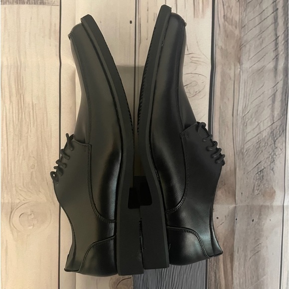 NIB Golaiman Men’s Lace Up Square Toe Oxford Dress Shoes Black Size 10 - Picture 4 of 7